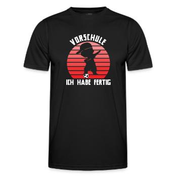 Vorschule Abschied Vorschule Schulanfang Geschenk - Männer Funktions-T-Shirt - Schwarz - Vorne - AI Model Male 178 dark (178cm)