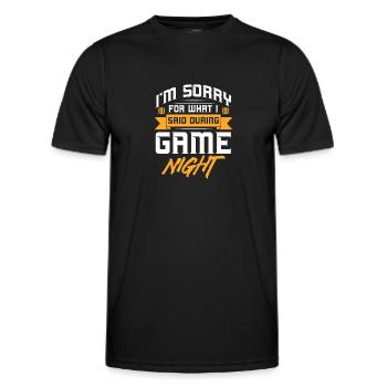Jeux de société Jeux de société Jeux de soirée Jeux Cadeau - T-shirt sport Homme - noir - Devant - AI Model Male 178 dark (178cm)