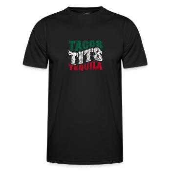 Tequila - Men's Functional T-Shirt - black - Front - AI Model Male 178 dark (178cm)