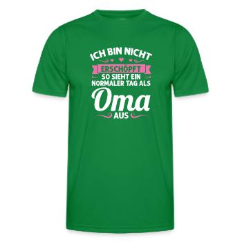 Oma Mutter Tag Omi Geschenk - Männer Funktions-T-Shirt - Kelly Green - Vorne - AI Model Male 178 dark (178cm)