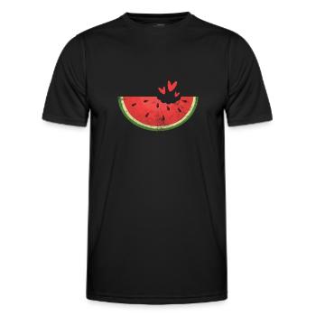 Watermelon - Men's Functional T-Shirt - black - Front - AI Model Male 178 dark (178cm)