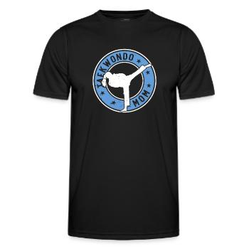 Taekwondo Mom Taekwondo Fighter Taekwondo - Männer Funktions-T-Shirt - Schwarz - Vorne - AI Model Male 178 dark (178cm)