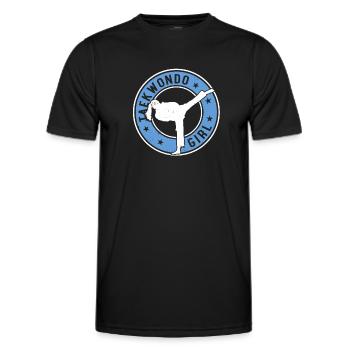 Taekwondo Girl Taekwondo Fighter Taekwondo - Männer Funktions-T-Shirt - Schwarz - Vorne - AI Model Male 178 dark (178cm)