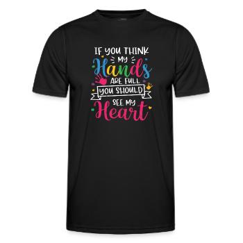 Autismus - Männer Funktions-T-Shirt - Schwarz - Vorne - AI Model Male 178 dark (178cm)