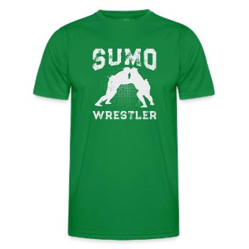 Combattant de sumo Lutteur de sumo Lutte de sumo - T-shirt sport Homme - vert - Devant - AI Model Male 178 dark (178cm)