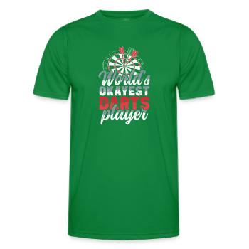 Der beste Dartspieler der Welt im Werfen - Männer Funktions-T-Shirt - Kelly Green - Vorne - AI Model Male 178 dark (178cm)