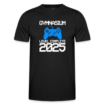 Gymnasium Ausbildung Gymnasium beendet Geschenk - Männer Funktions-T-Shirt - Schwarz - Vorne - AI Model Male 178 dark (178cm)
