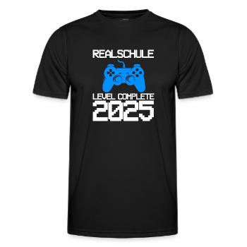 Realschule Ausbildung Realschule beendet Geschenk - Männer Funktions-T-Shirt - Schwarz - Vorne - AI Model Male 178 dark (178cm)