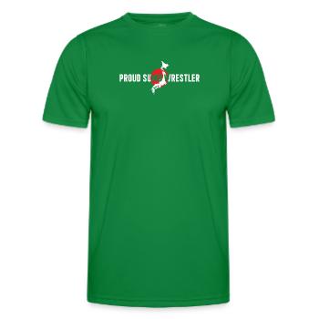 Sumo Fighter Sumo Wrestling - Fier lutteur de sumo - T-shirt sport Homme - vert - Devant - AI Model Male 178 dark (178cm)