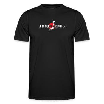 Sumo Fighter Sumo Wrestling - Lutteur de sumo sexy - T-shirt sport Homme - noir - Devant - AI Model Male 178 dark (178cm)