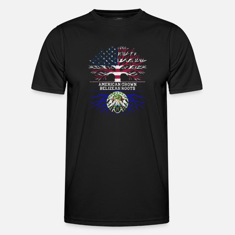 Belize - Männer Funktions-T-Shirt - Schwarz