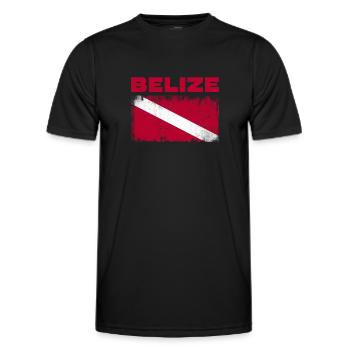Belize Latino Belizean Belizean Maya Gift - Men's Functional T-Shirt - black - Front - AI Model Male 178 dark (178cm)