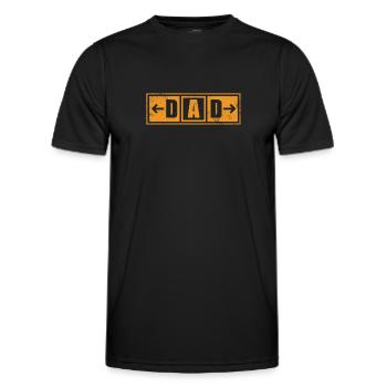 Taxi Father Taxi Driver Traffic Profession Gift - Men's Functional T-Shirt - black - Front - AI Model Male 178 dark (178cm)