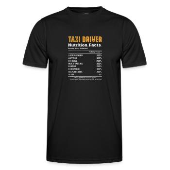 Taxi Taxifahrer Verkehr Beruf Geschenk - Männer Funktions-T-Shirt - Schwarz - Vorne - AI Model Male 178 dark (178cm)