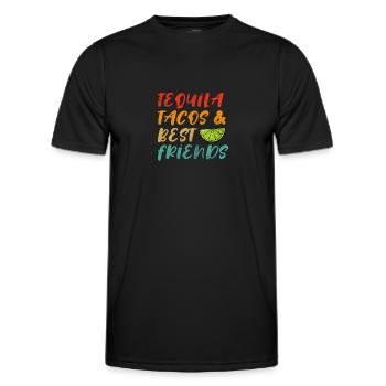 Tequila - Men's Functional T-Shirt - black - Front - AI Model Male 178 dark (178cm)
