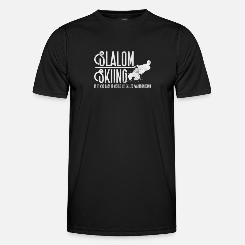 Wakeboard - Männer Funktions-T-Shirt - Schwarz