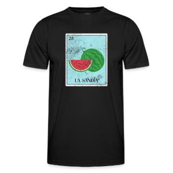 Watermelon - Men's Functional T-Shirt - black - Front - AI Model Male 178 dark (178cm)