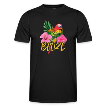 Belize Latino Belizean Belizean Maya Gift - Men's Functional T-Shirt - black - Front - AI Model Male 178 dark (178cm)