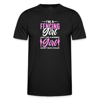 Escrime Épée Sabre Épée Épée Escrime Cadeau - T-shirt sport Homme - noir - Devant - AI Model Male 178 dark (178cm)