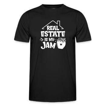Real Estate Agent Real Estate Agent Gift - Men's Functional T-Shirt - black - Front - AI Model Male 178 dark (178cm)