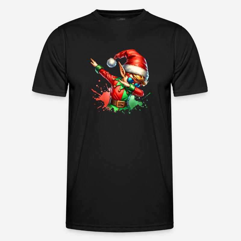 Noël approche Joyeux Noël Elfe T-shirt sport Homme