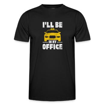 Taxi Taxifahrer Verkehr Beruf Geschenk - Männer Funktions-T-Shirt - Schwarz - Vorne - AI Model Male 178 dark (178cm)