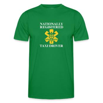 Taxi - Men's Functional T-Shirt - kelly green - Front - AI Model Male 178 dark (178cm)