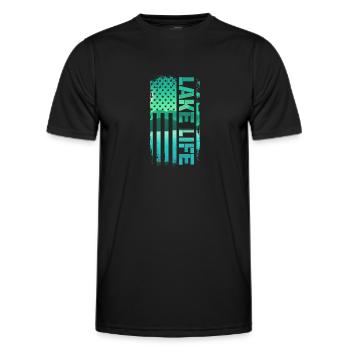 Wakeboard Wakeboarder Wakeboarding Gift - Men's Functional T-Shirt - black - Front - AI Model Male 178 dark (178cm)