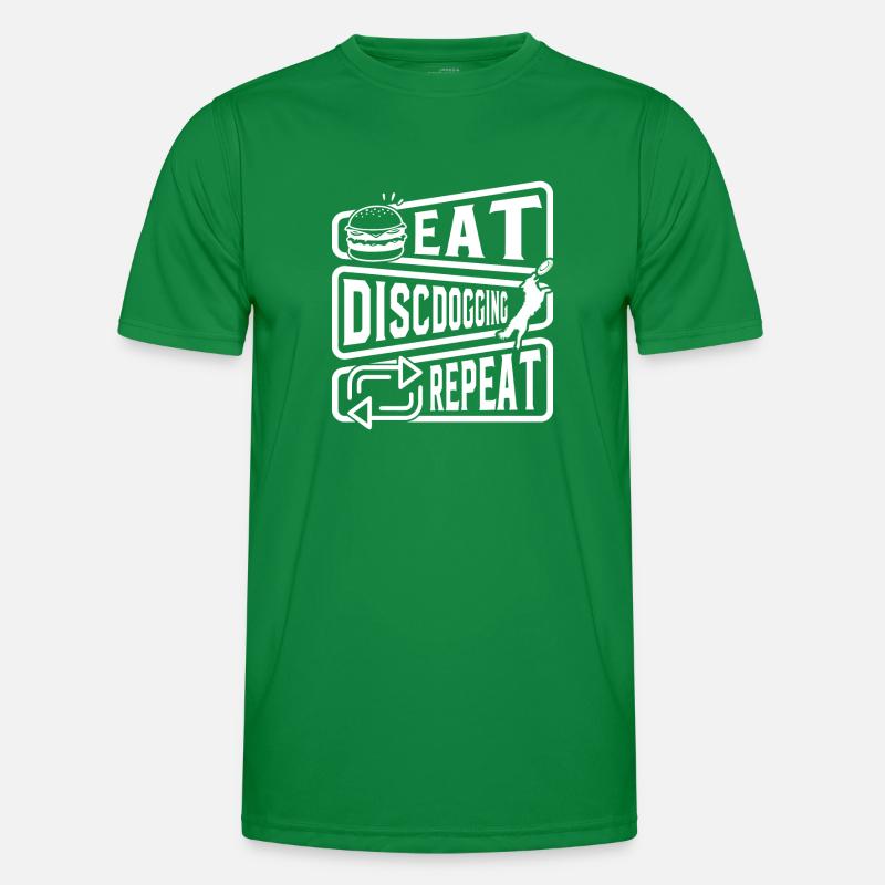 Eat Discdogging Repeat - Disc Dogging Discdogging Männer Funktions-T-Shirt