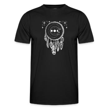 Tarot Karte Okkult Astrologie gothic esoterik - Männer Funktions-T-Shirt - Schwarz - Vorne - AI Model Male 178 dark (178cm)