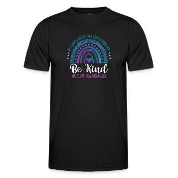 Autisme - T-shirt sport Homme - noir - Devant - AI Model Male 178 dark (178cm)