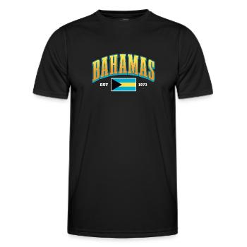 Bahamas Karibik Insel Atlantik Sommer Geschenk - Männer Funktions-T-Shirt - Schwarz - Vorne - AI Model Male 178 dark (178cm)