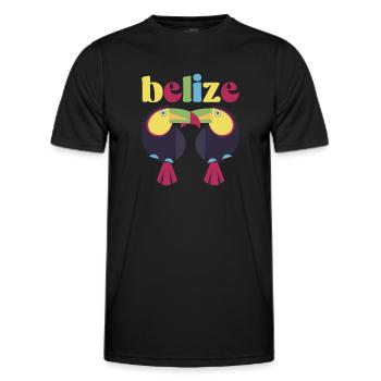 Belize Latino Belizean Belizean Maya Gift - Men's Functional T-Shirt - black - Front - AI Model Male 178 dark (178cm)