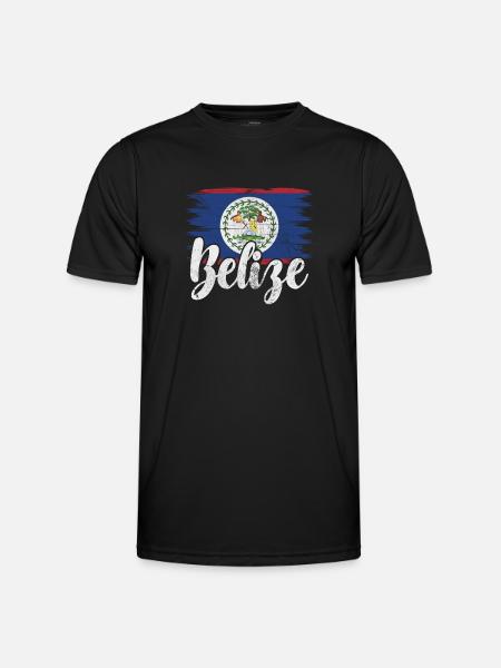 Belize - Männer Funktions-T-Shirt - Schwarz