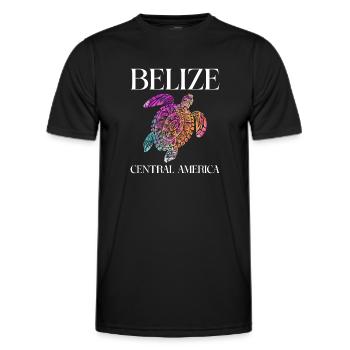 Belize Latino Belizean Belizean Maya Cadeau - T-shirt sport Homme - noir - Devant - AI Model Male 178 dark (178cm)