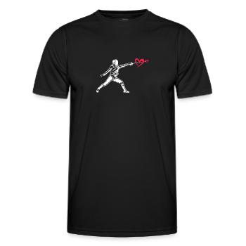 Escrime Épée Sabre Épée Épée Escrime Cadeau - T-shirt sport Homme - noir - Devant - AI Model Male 178 dark (178cm)