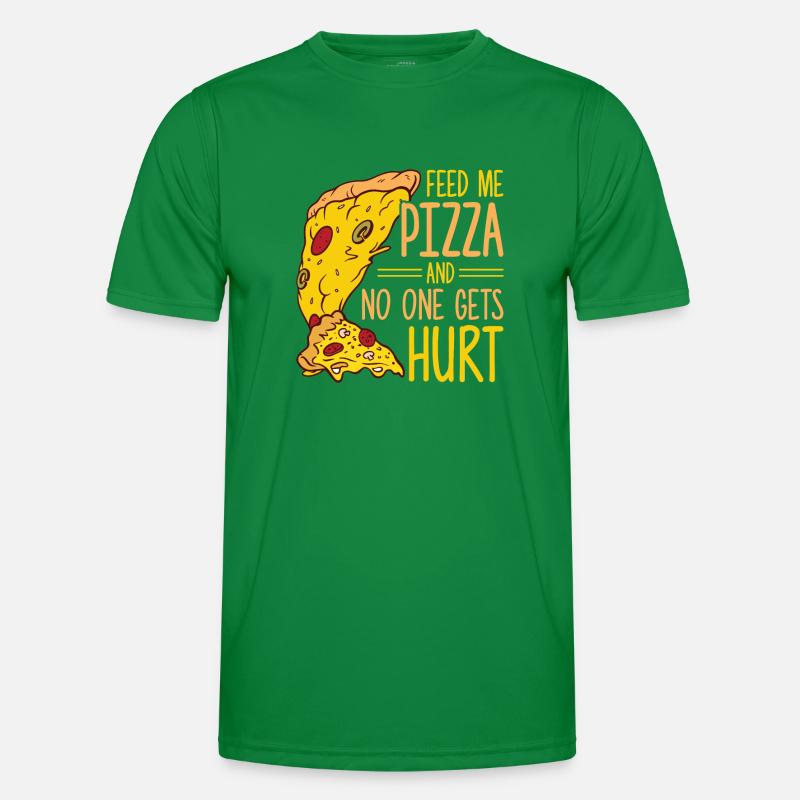 Witziger Pizza Spruch Männer Funktions-T-Shirt