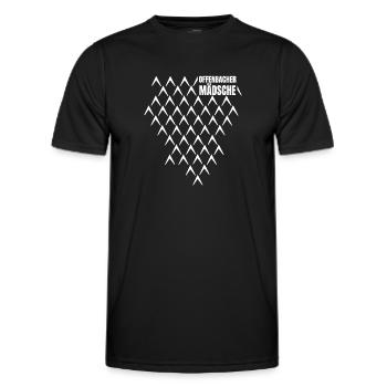Offenbacher Mädsche Hessen dialect Bembel - Men's Functional T-Shirt - black - Front - AI Model Male 178 dark (178cm)