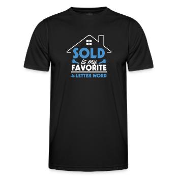 Real Estate Agent Real Estate Agent Gift - Men's Functional T-Shirt - black - Front - AI Model Male 178 dark (178cm)