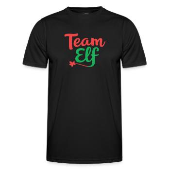 Équipe Elfe Onze Elfes Elfes Noël Onze Noël - T-shirt sport Homme - noir - Devant - AI Model Male 178 dark (178cm)