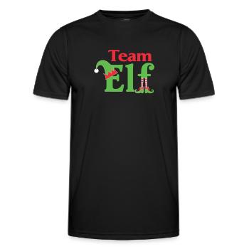 Équipe Elfe Onze Elfes Elfes Noël Onze Noël - T-shirt sport Homme - noir - Devant - AI Model Male 178 dark (178cm)