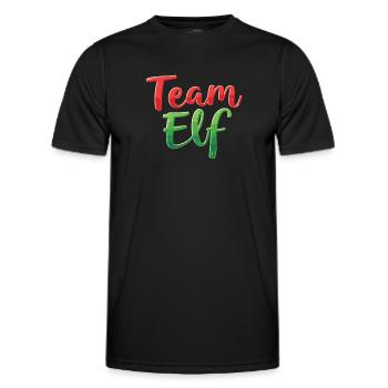 Équipe Elfe Onze Elfes Elfes Noël Onze Noël - T-shirt sport Homme - noir - Devant - AI Model Male 178 dark (178cm)