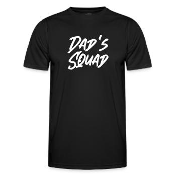 Dad's Squad Dad Dad Dad Birthday Dad - Men's Functional T-Shirt - black - Front - AI Model Male 178 dark (178cm)