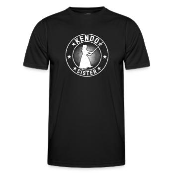 Kendo Fighter Sister Kendo Wrestler Kendo Sister - Männer Funktions-T-Shirt - Schwarz - Vorne - AI Model Male 178 dark (178cm)