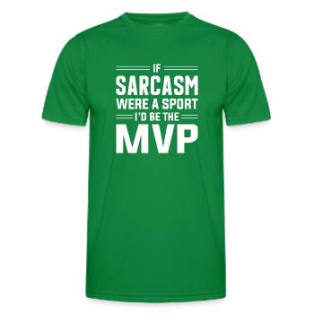 Sarkasmus Sarkastisch - Männer Funktions-T-Shirt - Kelly Green - Vorne - AI Model Male 178 dark (178cm)