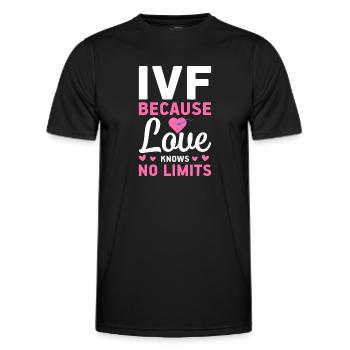 Vitro Fertilization IVF - Men's Functional T-Shirt - black - Front - AI Model Male 178 dark (178cm)