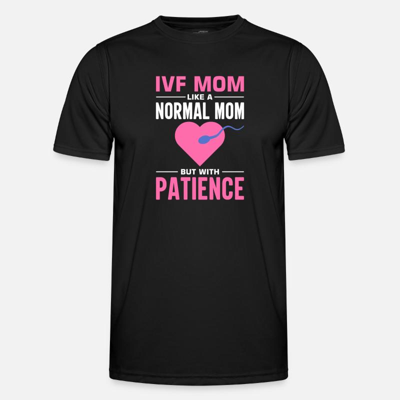 Vitro Fertilization IVF - Men's Functional T-Shirt - black