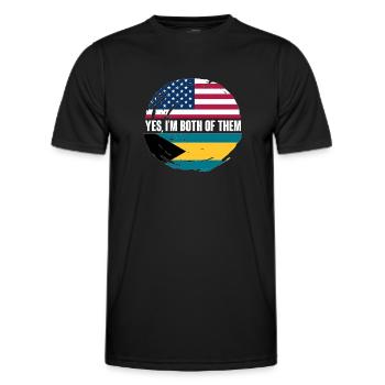 Bahamas Caribbean Island Atlantic Summer Gift - Men's Functional T-Shirt - black - Front - AI Model Male 178 dark (178cm)