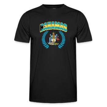 Bahamas Caribbean Island Atlantic Summer Gift - Men's Functional T-Shirt - black - Front - AI Model Male 178 dark (178cm)