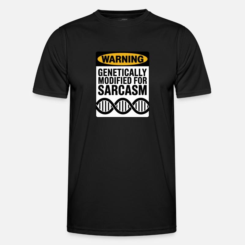 Sarcasm Genes DNA Genetics - Men's Functional T-Shirt - black